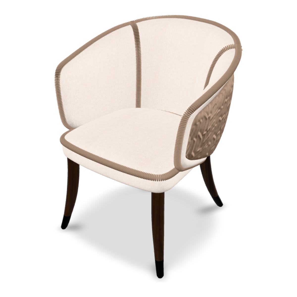 892 Dining Chair G — Cream/Taupe
